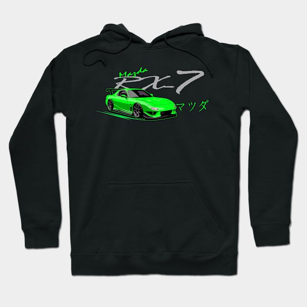 Mazda RX7 FD, JDM, Japanese cars Hoodie by T-JD